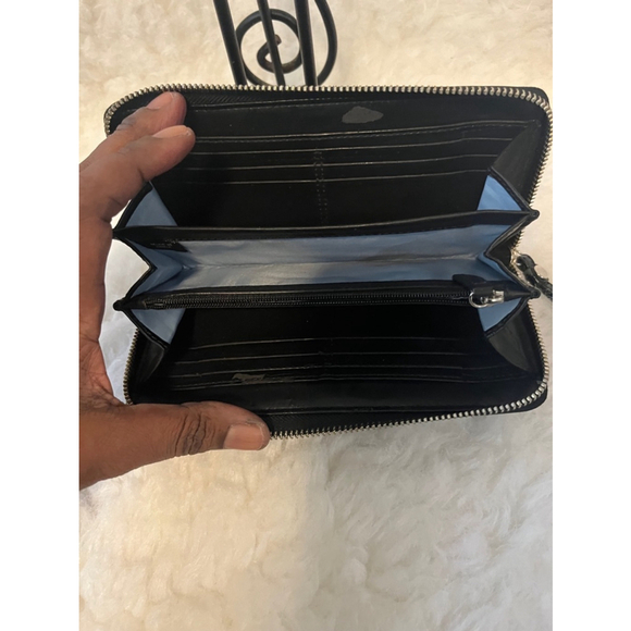 Coach Leather Long Wallet Black Women - Picture 12 of 12